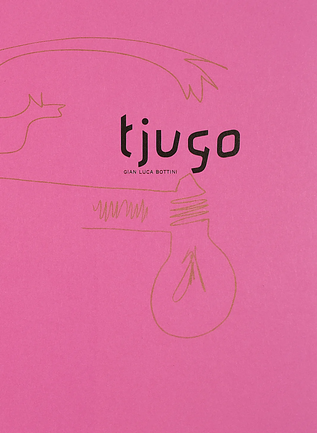 cover con titolo 20 in lingua svedese con segno grafico in oro stampa Risograph